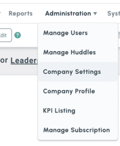 Company Settings screenshot