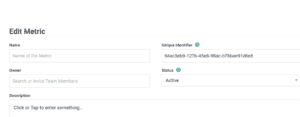 Unique Identifier field screenshot