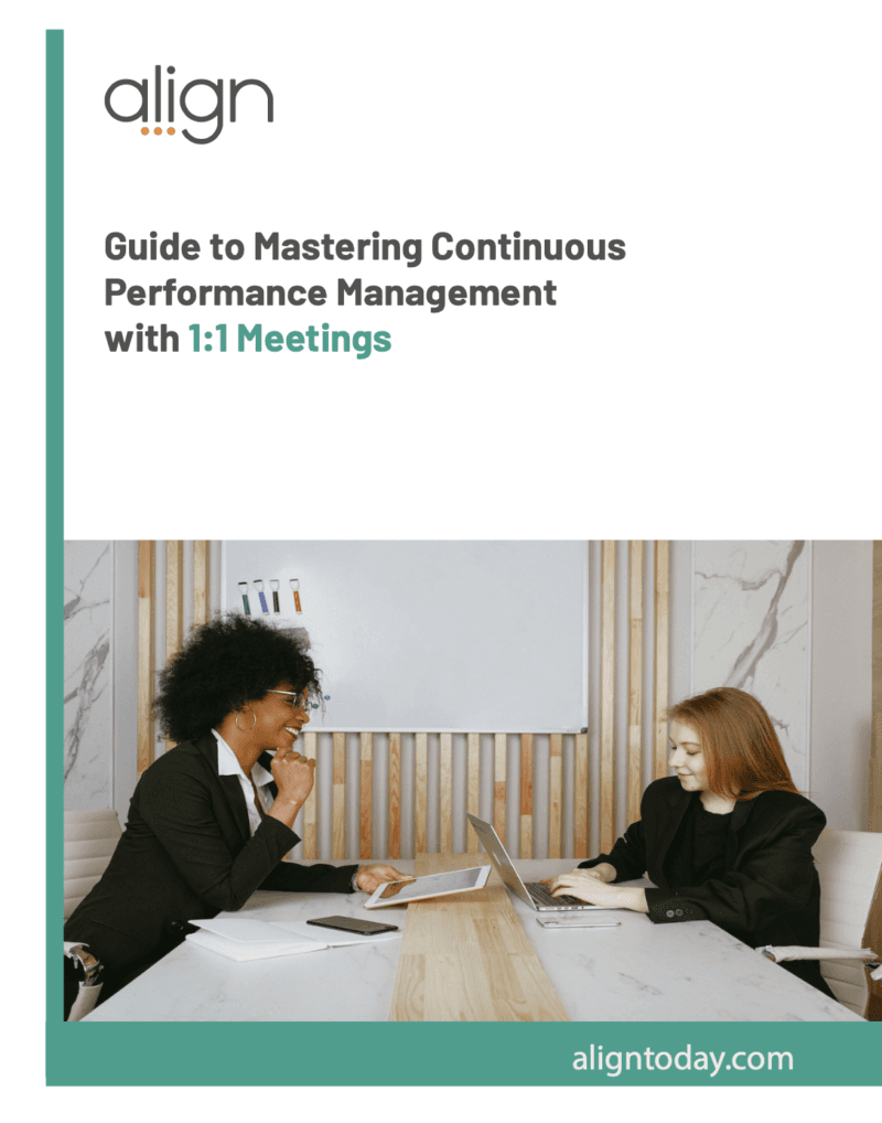 Guide to Mastering Continuous Performance Management with 1:1 Meetings cover