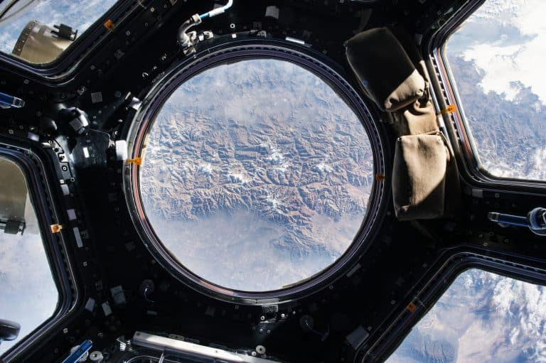 Space station virtual background sample