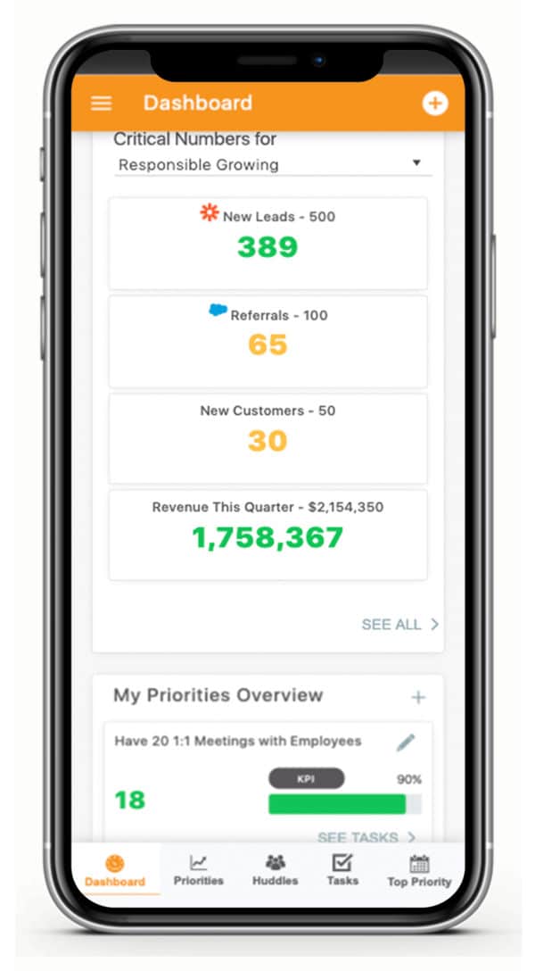 Performance Management App available on iOS and Android